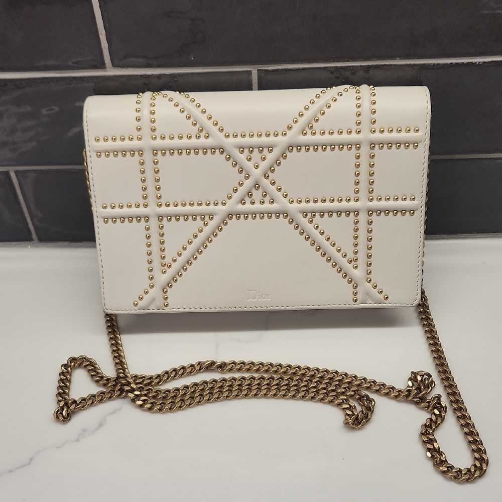 Dior Diorama Studded Bag With COA